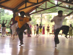 Men dancing