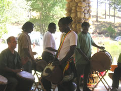 Fode and drummers
